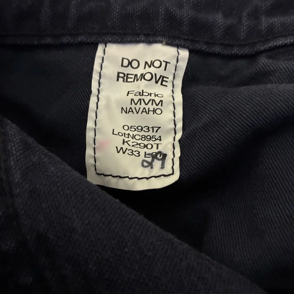 Tyndale FR Straight Leg Jeans Men’s 33X29 Blue Dark Wash Work Mid Rise